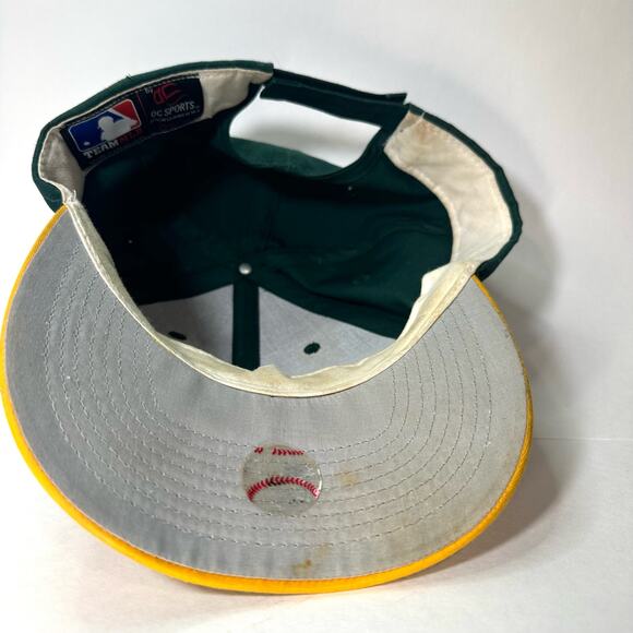 Oakland A’s OC Sports Hat Strapback Baseball Cap Hat Green OC Sports OSFA MLB - Picture 7 of 9